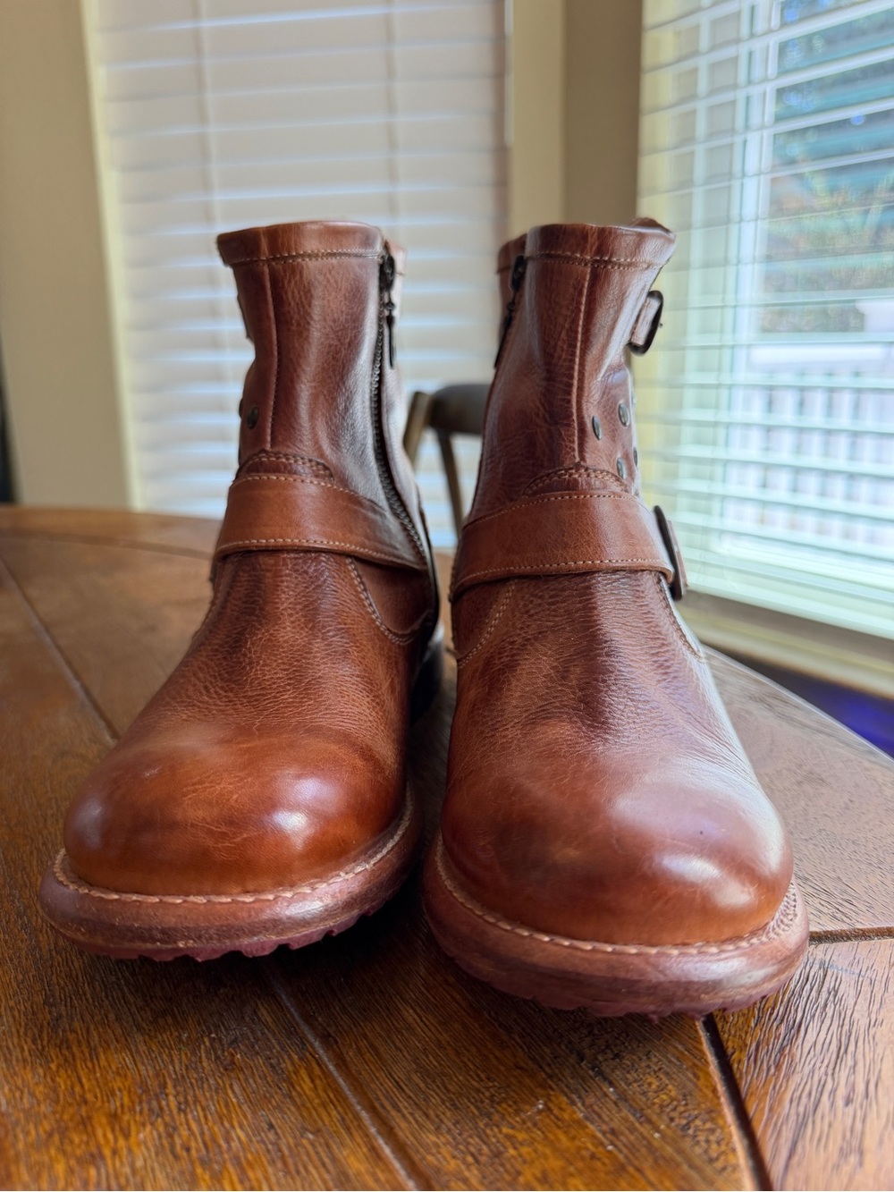 Like New Bed Stu Women's Whacky II Tan Dip Dye Leather Ankle Boot Size 7.5 M - Picture 7 of 12